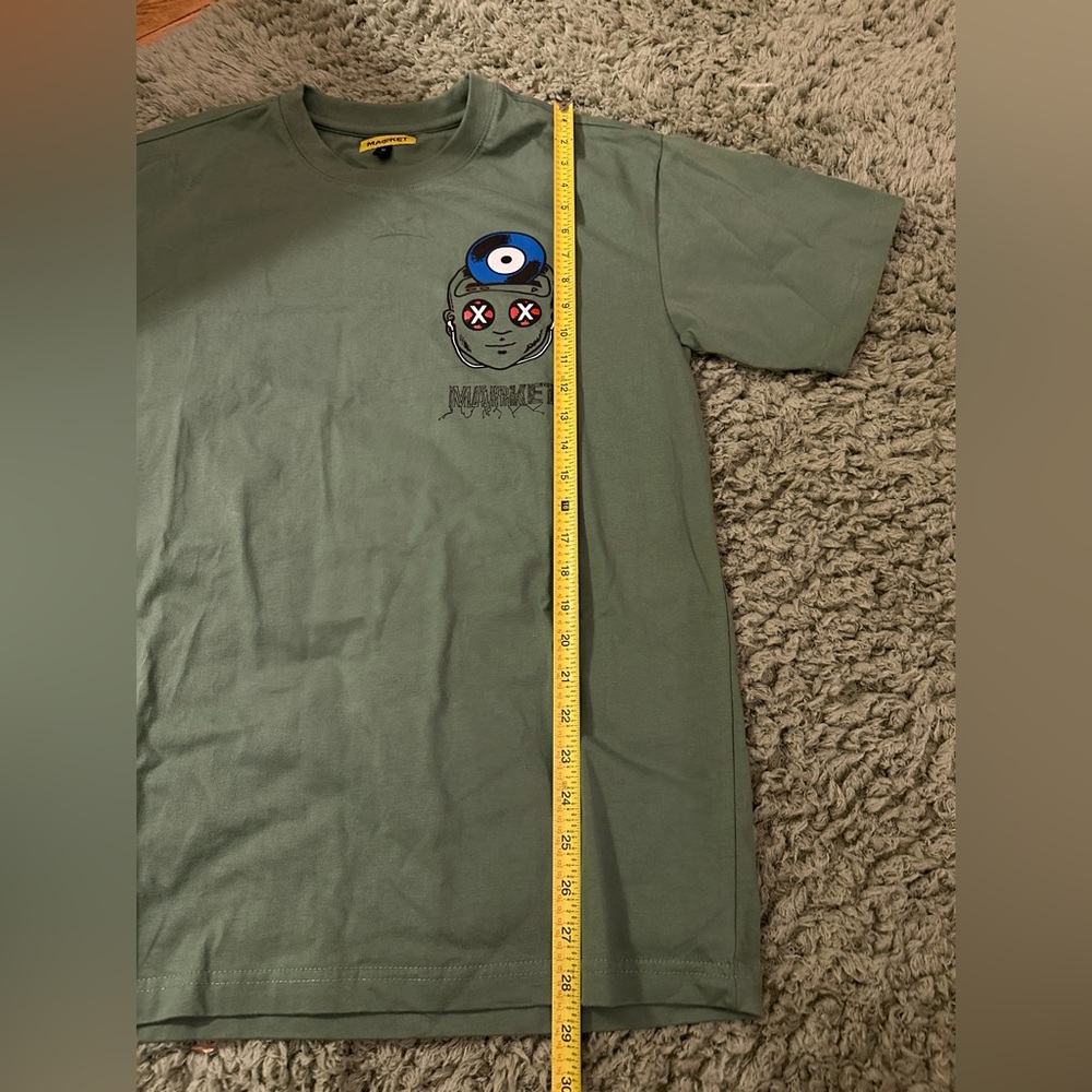Men’s Market UO Exclusive Hackers Tee Army Green Size Medium - Picture 4 of 9